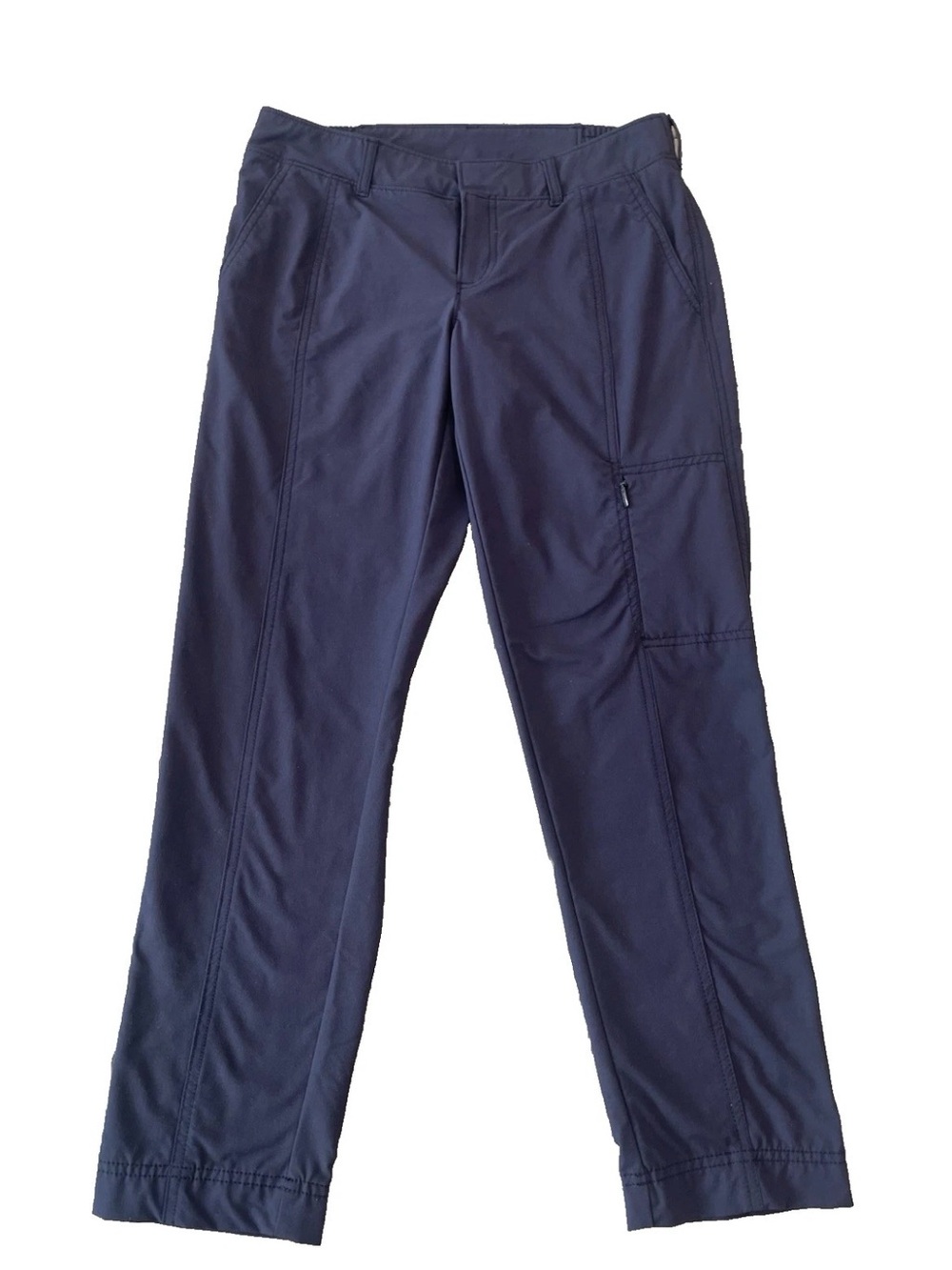 Athleta Navy Low Rise Pants Zip Pocket Size 2 Outdoors Activewear